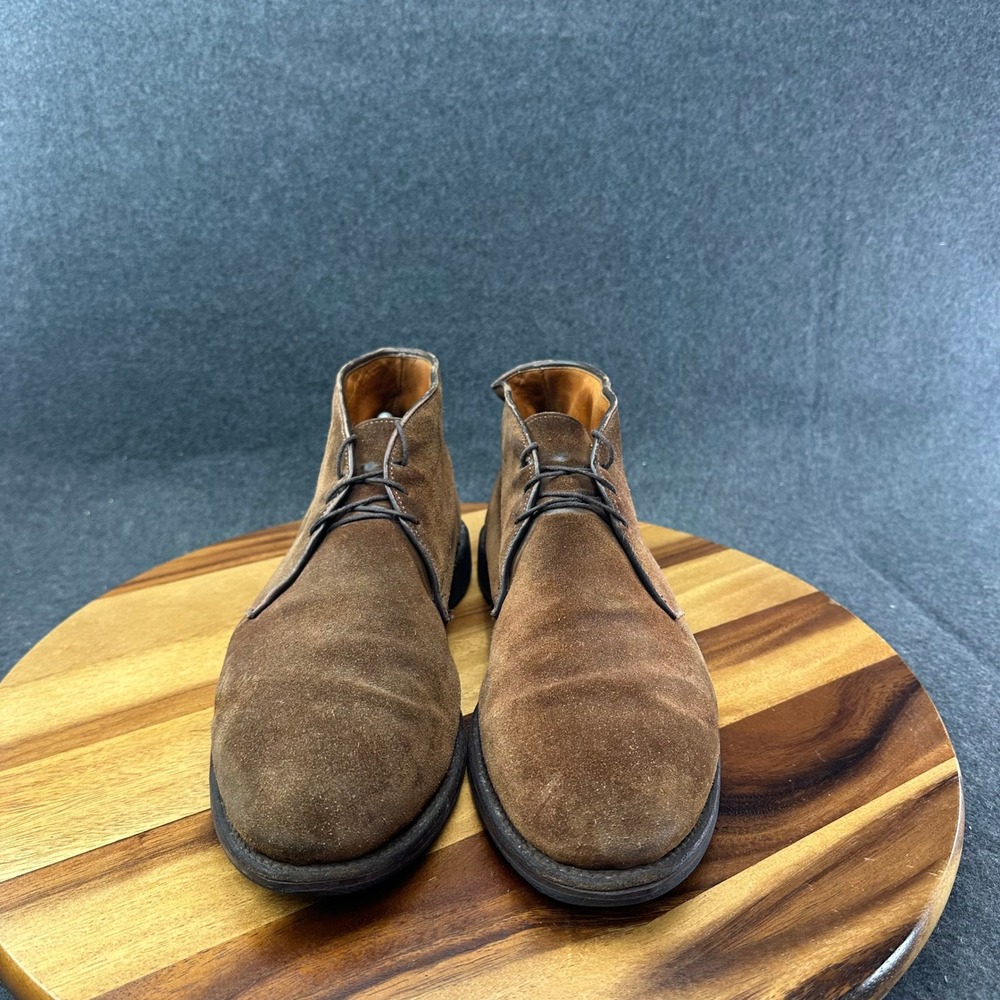 Allen Edmonds Stanford 6751 Brown Suede Leather Plain Toe Chukka Boot Mens 11.5D - Picture 3 of 12